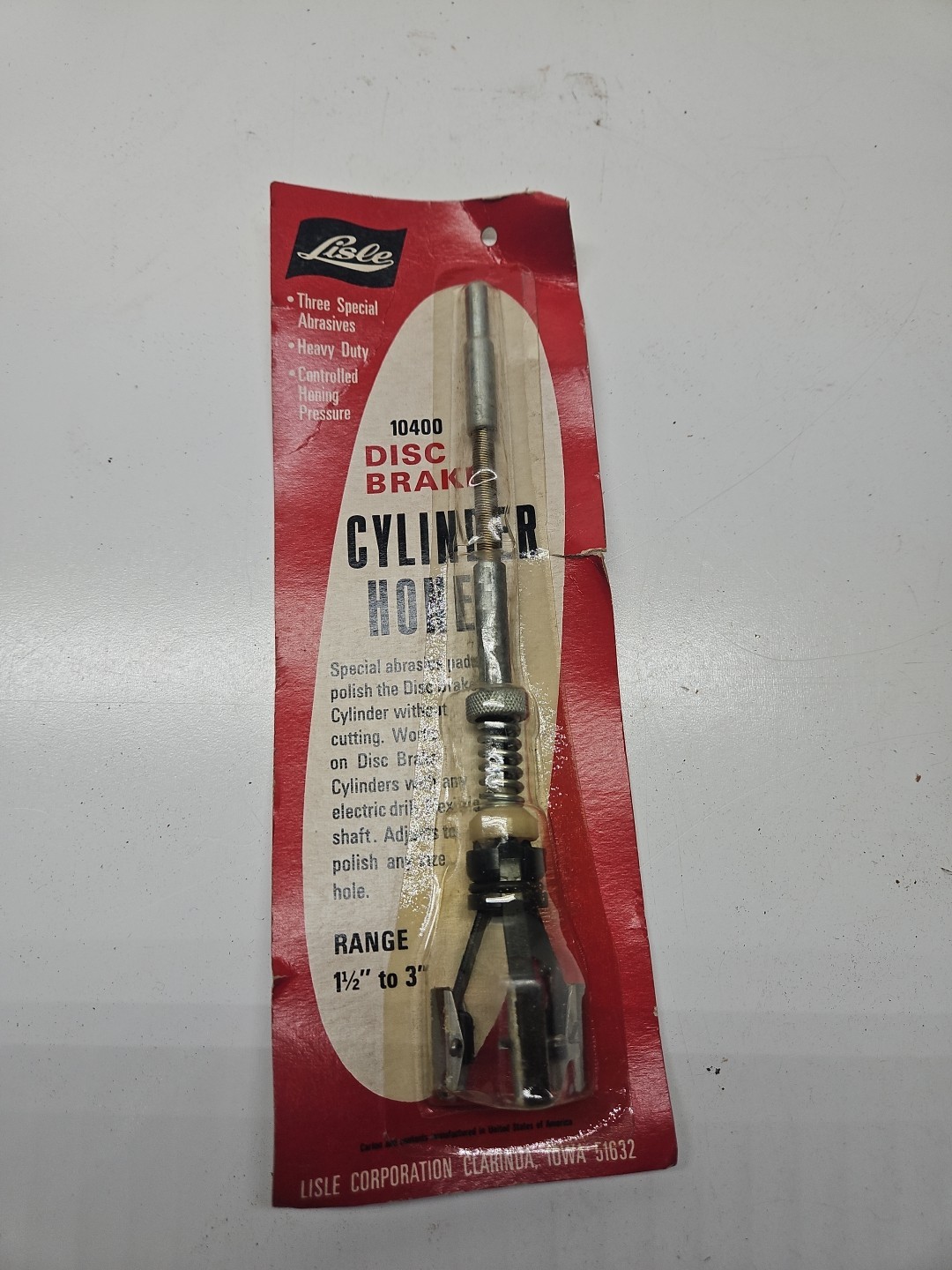 Lisle 10400 Brake Cylinder Hone, 1 1/2-3 In
