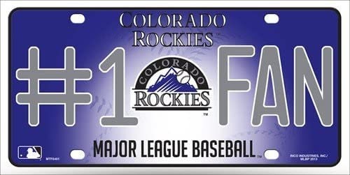 COLORADO ROCKIES Fan Metal License Plate Sign Baseball ~ BUY 2 GET 1 FREE!