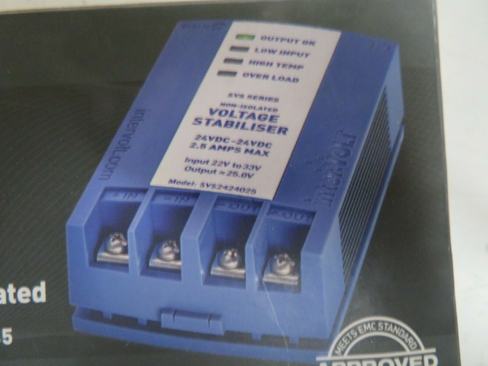 New - Intervolt - model SVS2424025 - 24 Voltage Stabalizer - SVS Series