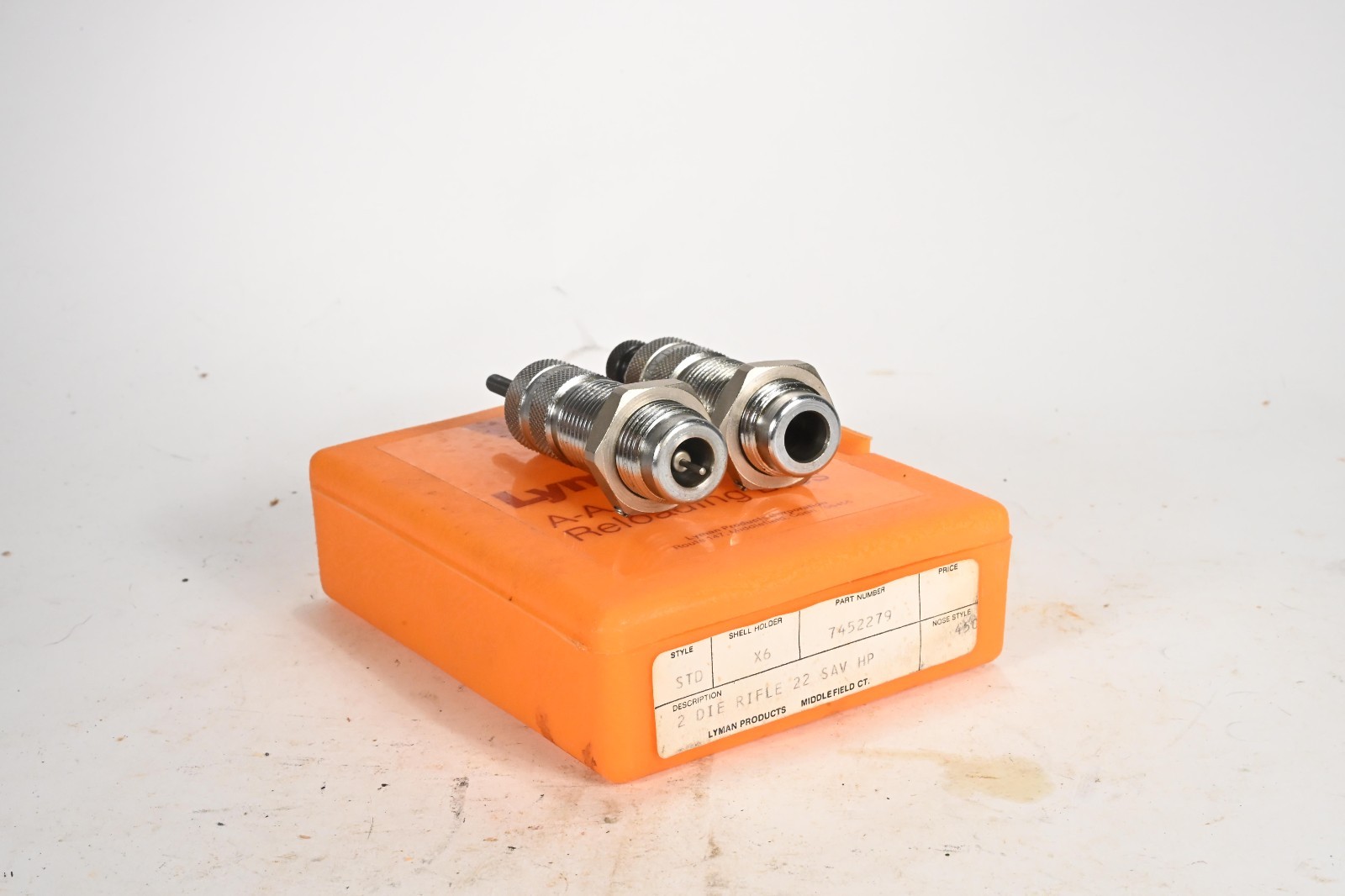 Lyman FL 2 Die Set  22 Savage Hi Power HP 7452279 EXCELLENT CONDITION