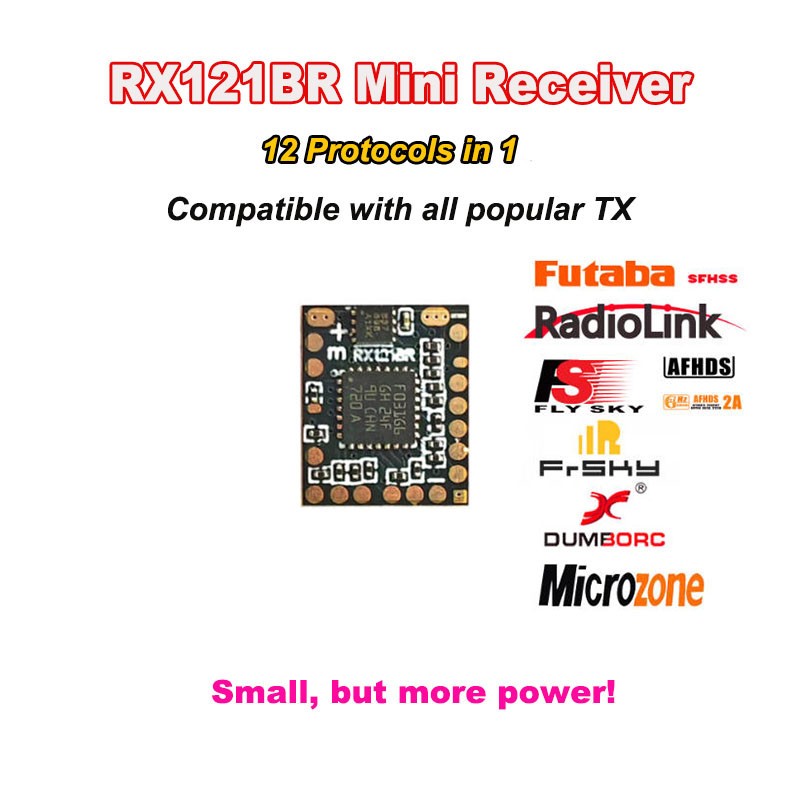 MINI 1:64/1:86 RC Car Static-to-Dynamic ESC & Light Integrated Receiver