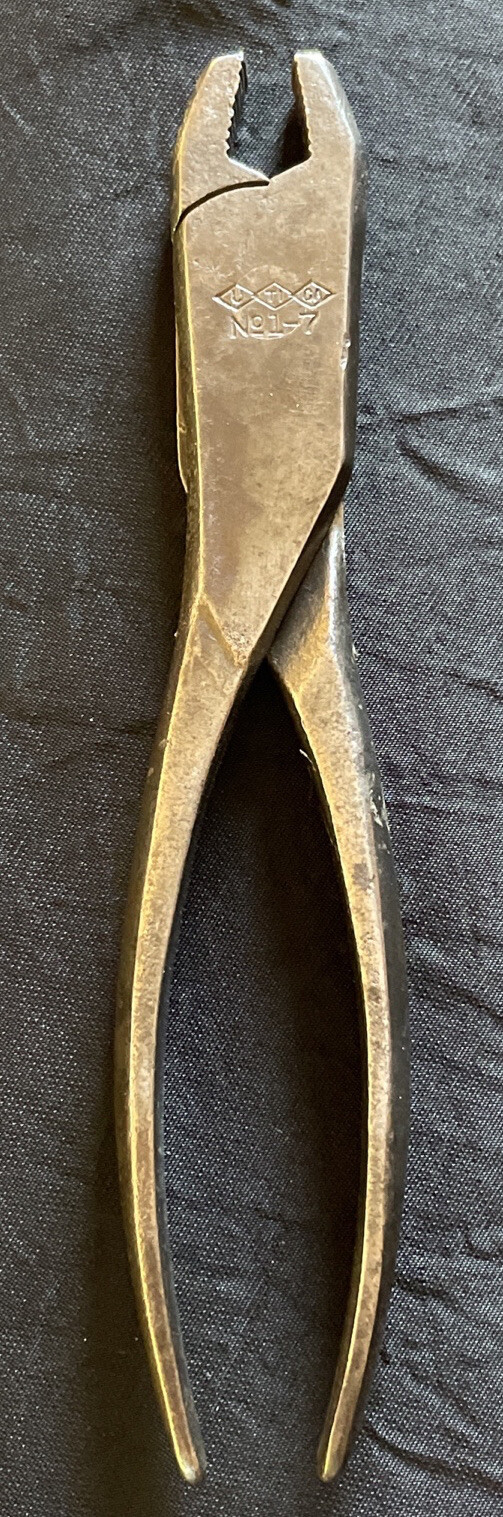 Utica No. 1-7 Triple Diamond Logo Battery Pliers 7-5/16" | FREE S & H