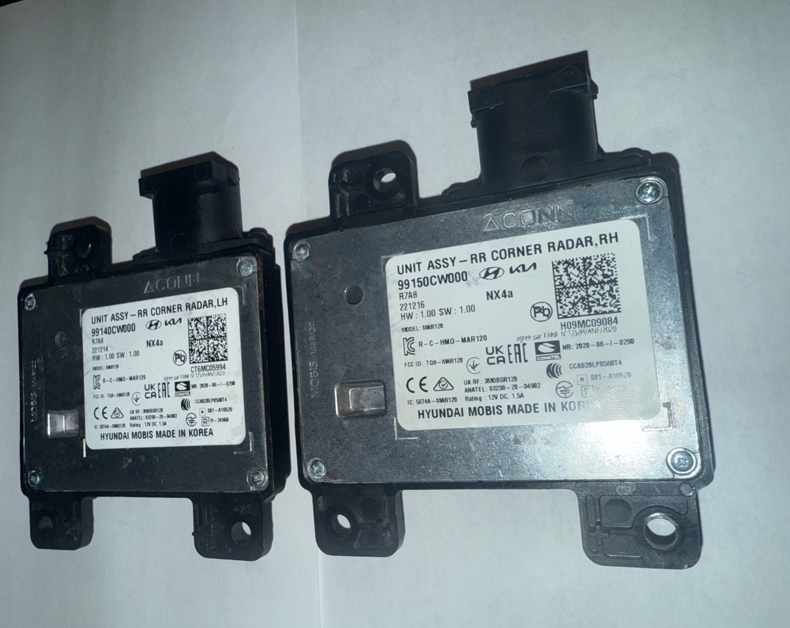 2022-2024 HYUNDAI TUCSON REAR LEFT & RIGHT BLIND SPOT MONITOR RADAR SENSOR OEM
