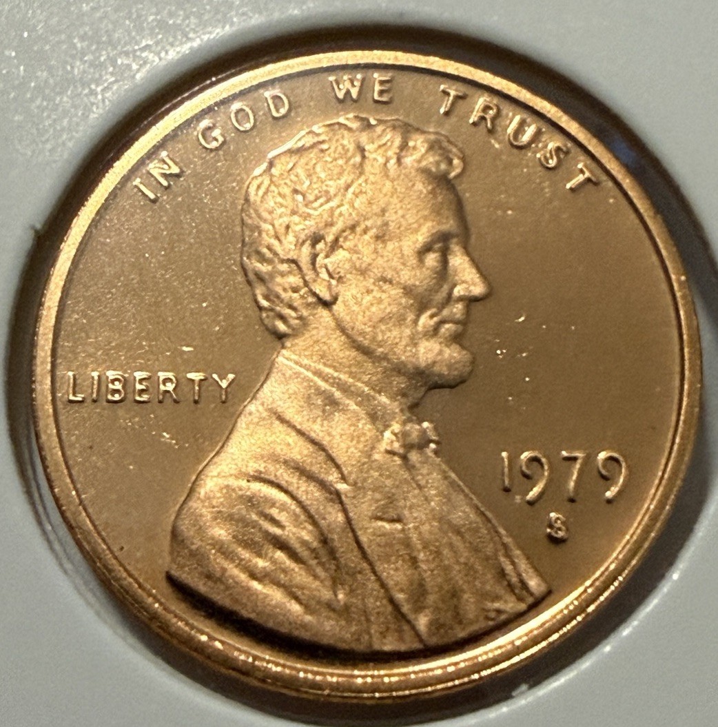 1979-S Lincoln Memorial 1cent Proof Penny from US Mint Proof Set