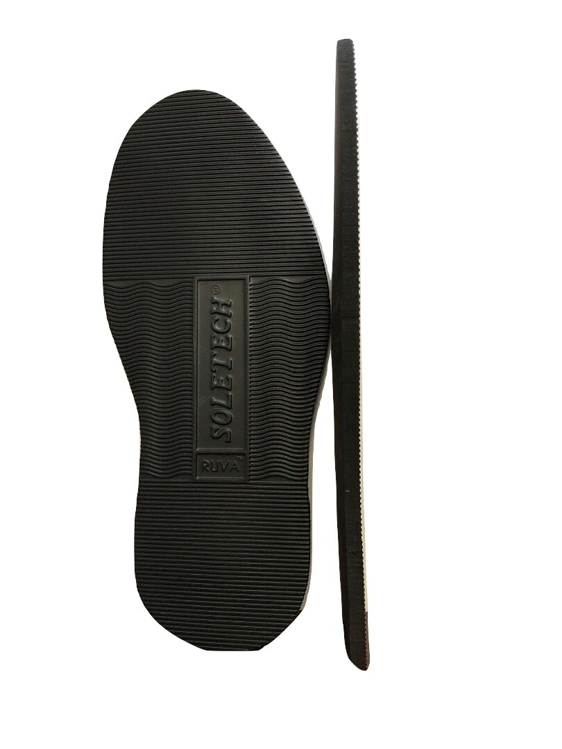 SoleTech RUVA Rubber Sole 7.5mm Black, 1 pair