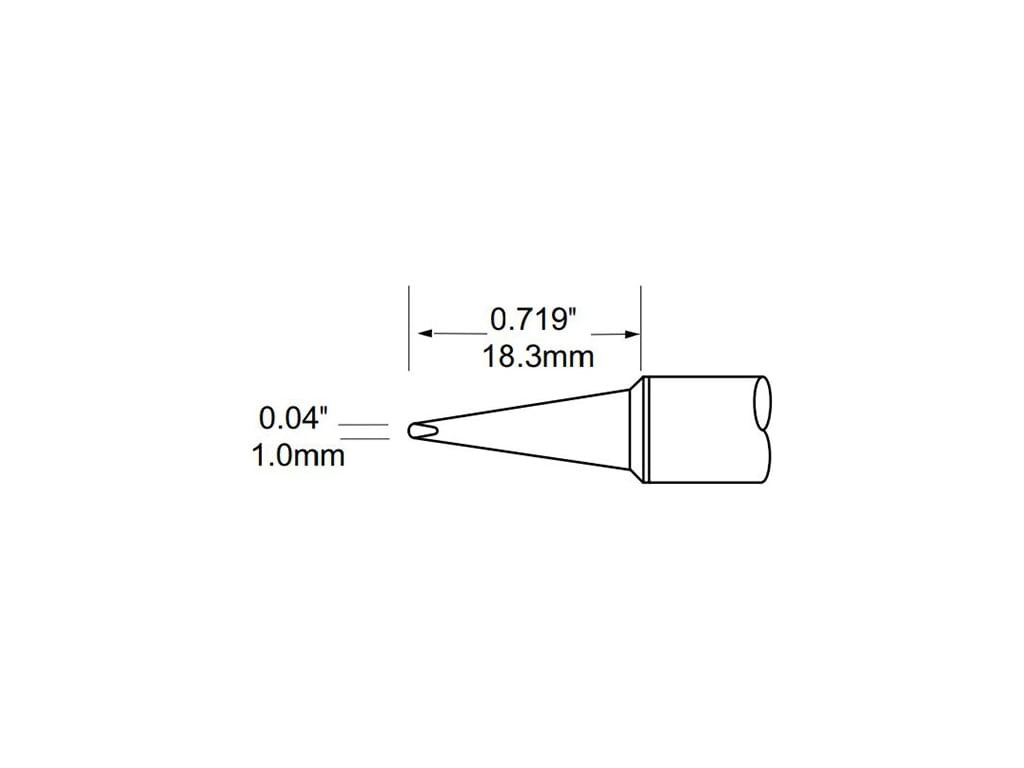Metcal STV-CH10A Tip, Chisel, 1mm (0.039In)
