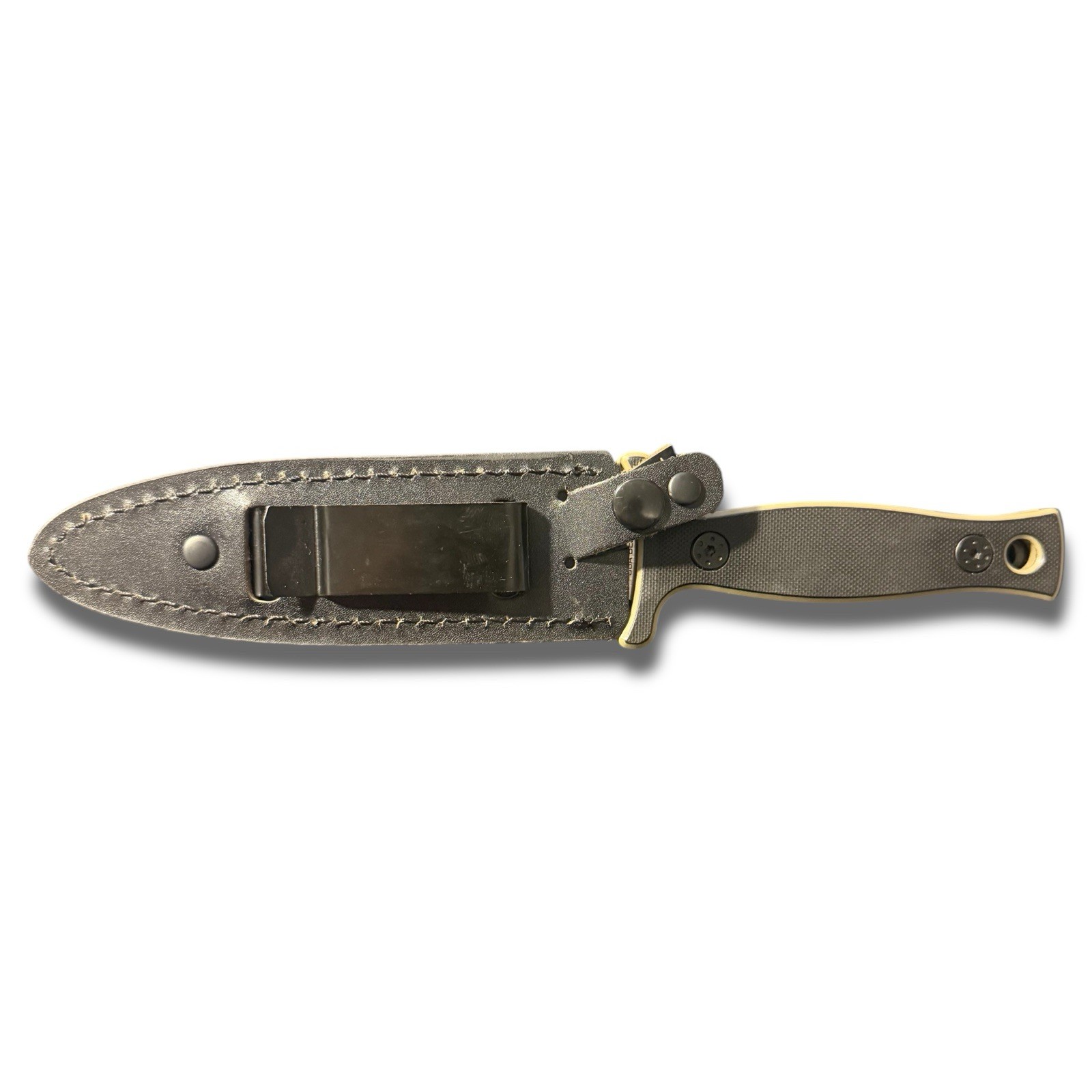 MTech Fixed Blade Dagger Knife Double Edge Serrated w Sheath G10