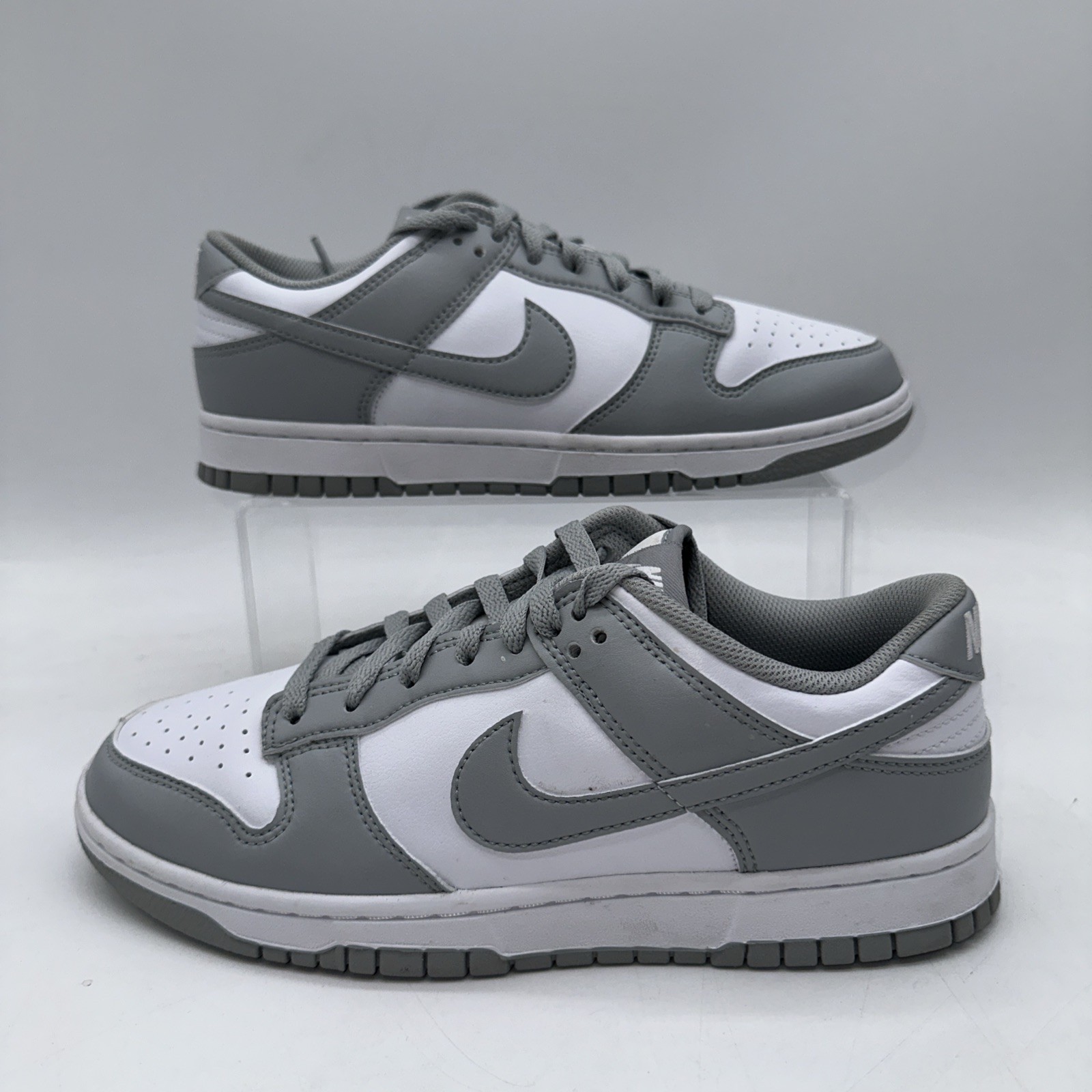 Nike Men's Size 8 Dunk Low Retro (HF5441 105) Gray/White Basketball Sneaker