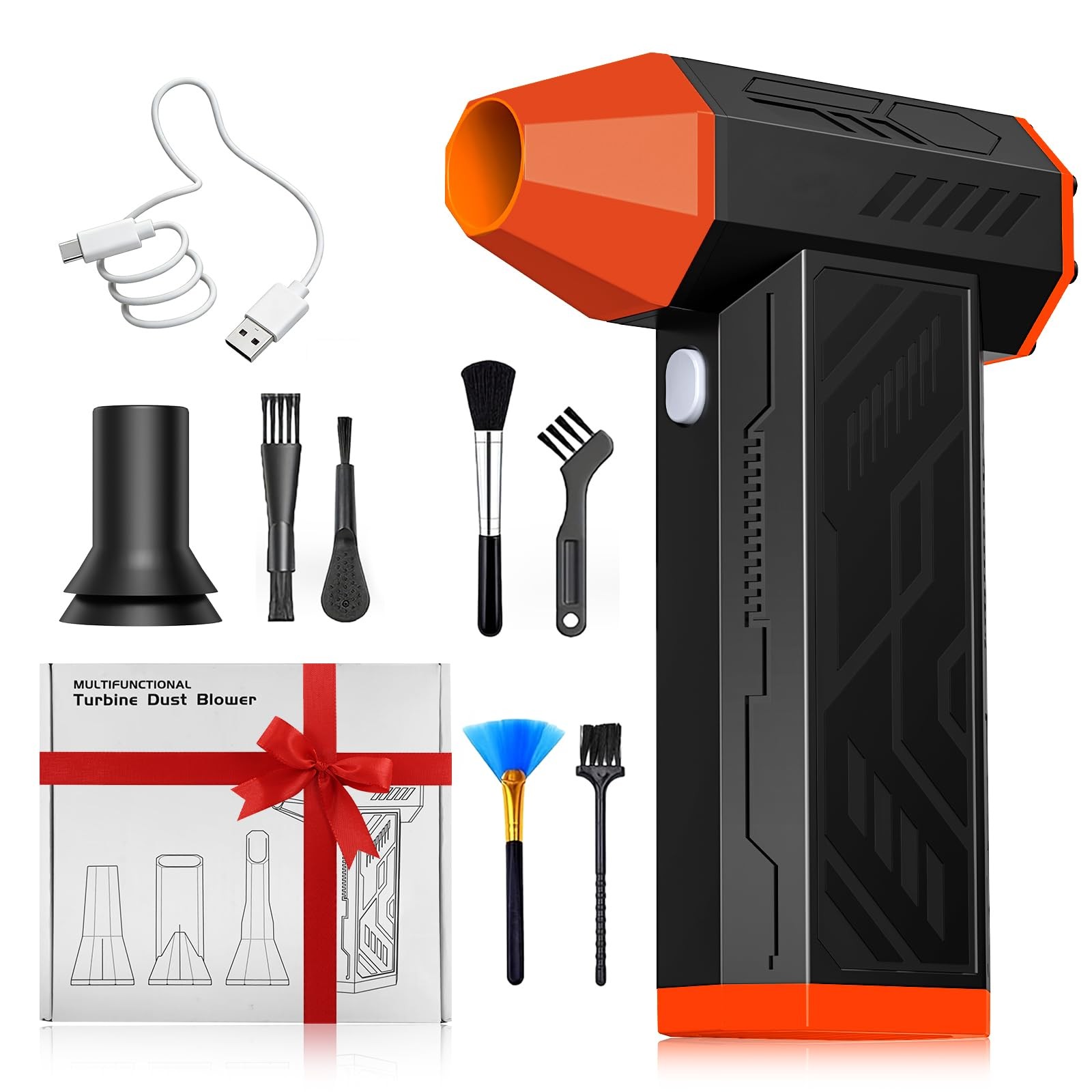 Hair Driers, 130000RPM Electric Air Duster for PC&Keyboard Cleaning，4-Speed C...