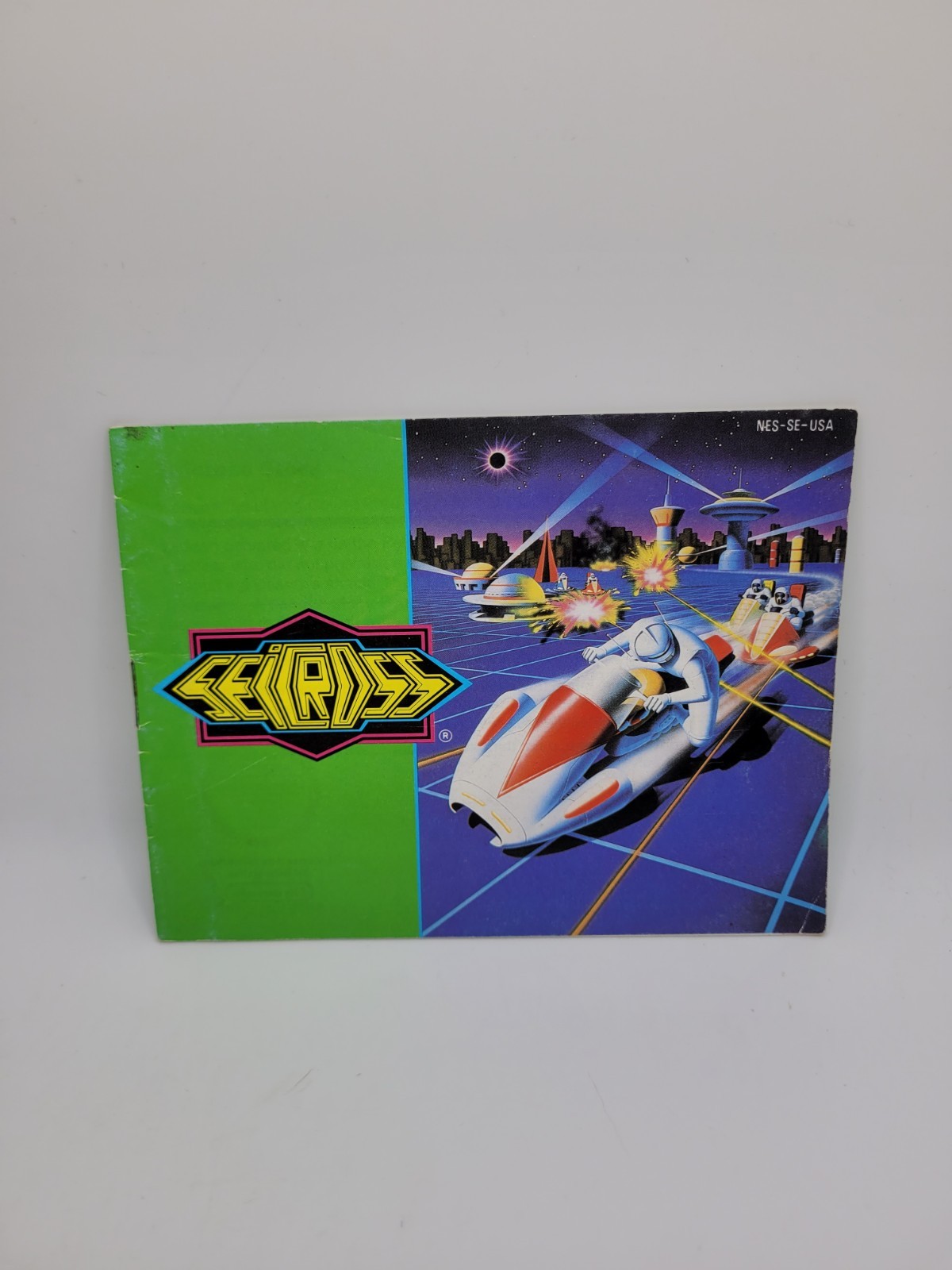 Seicross Nintendo NES Manual ONLY - W/ Plastic Sleeve Protector - OEM Authentic