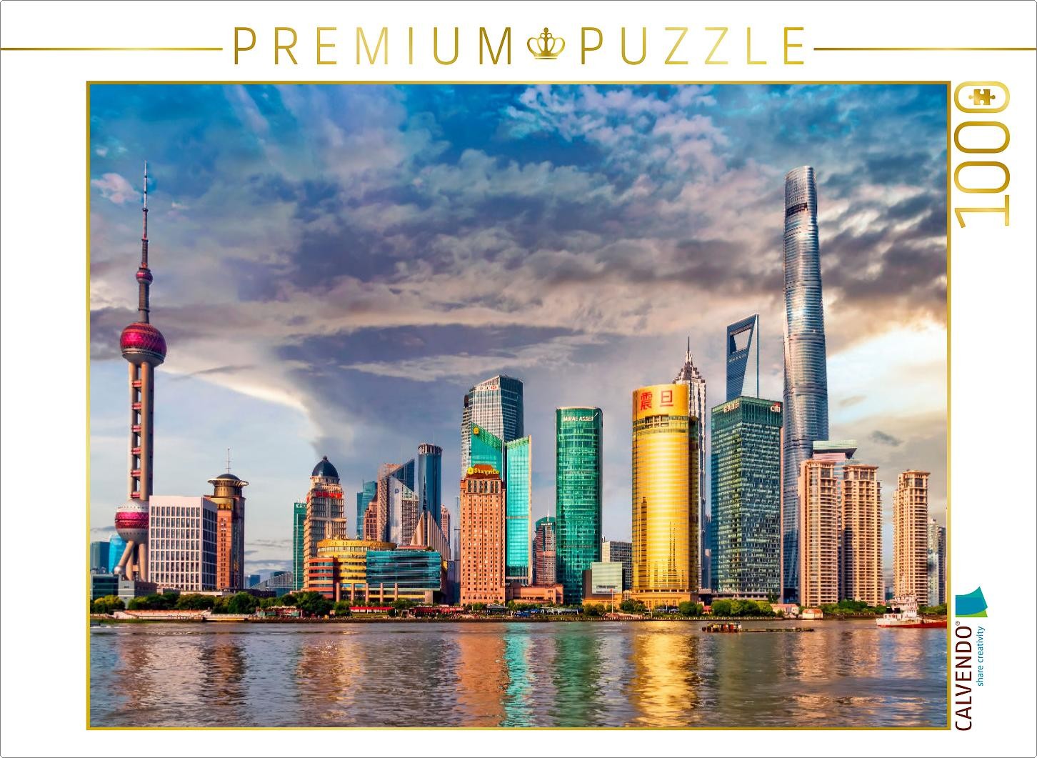 CALVENDO Puzzle Shanghai | 1000 Teile Lege-Größe 64x48cm Foto-Puzzle für glückli