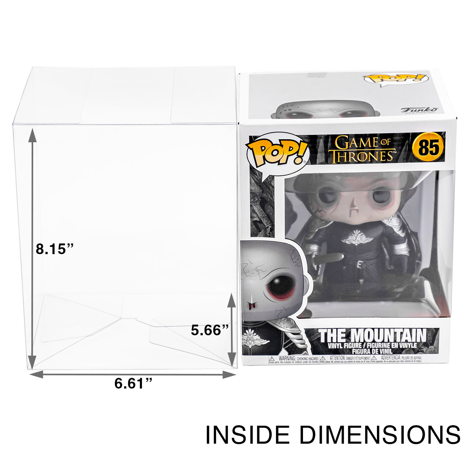6" Pop Protector Case For Funko 6 Inch Boxes Vinyl Figures Extra Thick .50mm