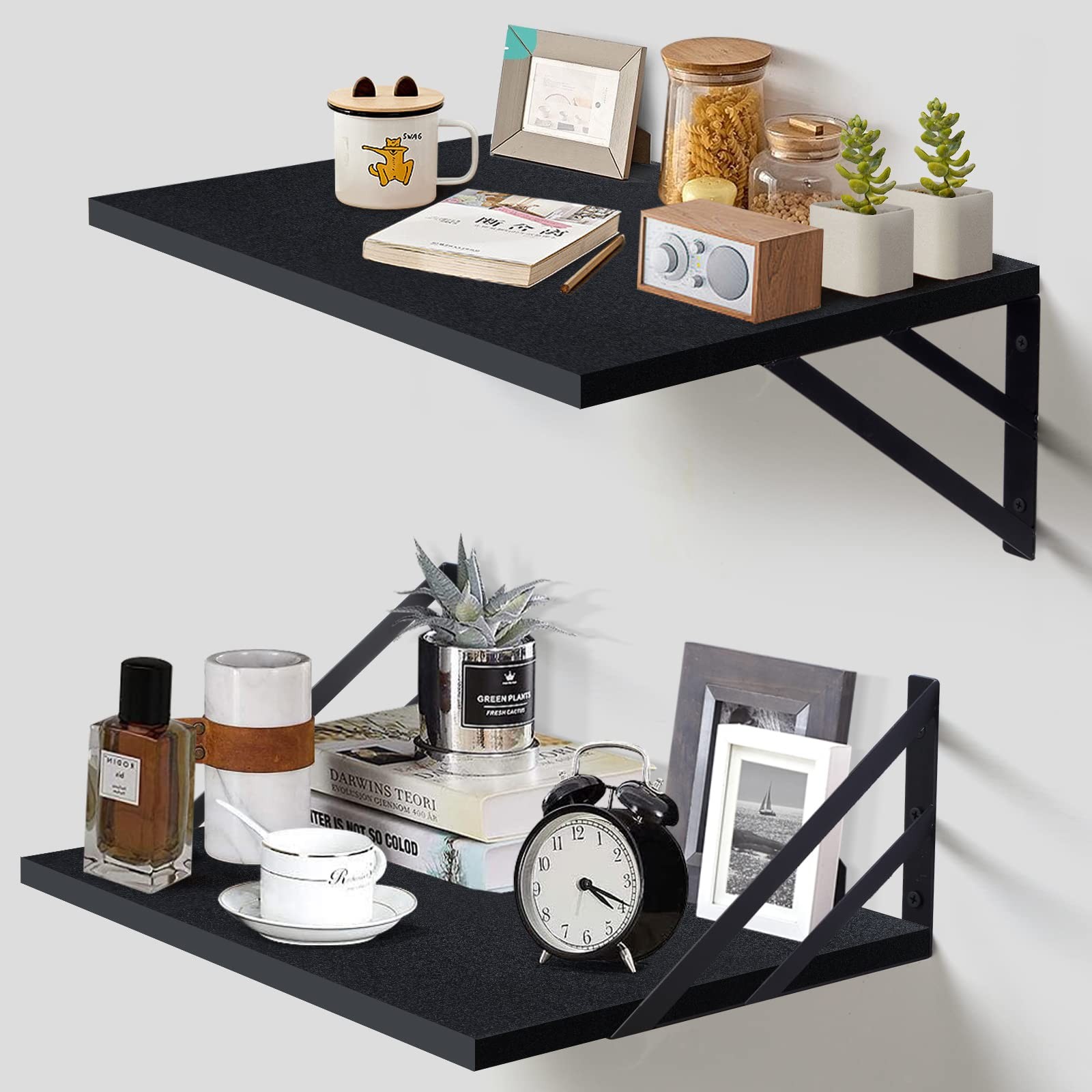 2 Pc Deep Floating Shelves