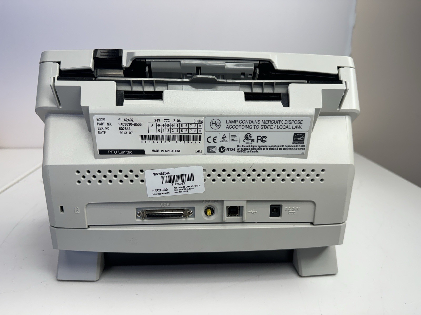 Fujitsu fi-6240Z Flatbed High Speed Document Scanner