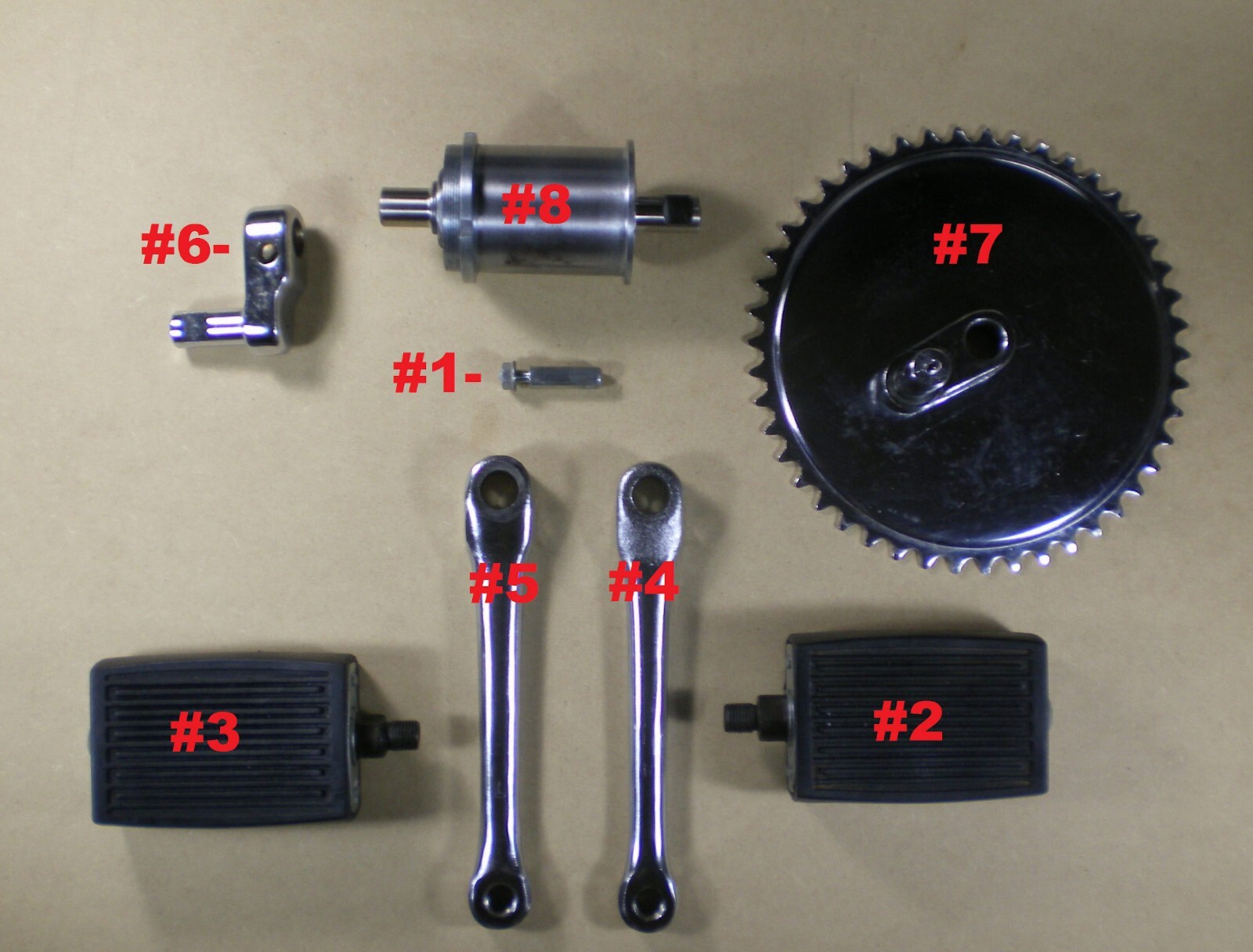 Schwinn Airdyne Parts AD3 AD4 Wedge Pin Pedal Crank Eccentric Sprocket Air Dyne
