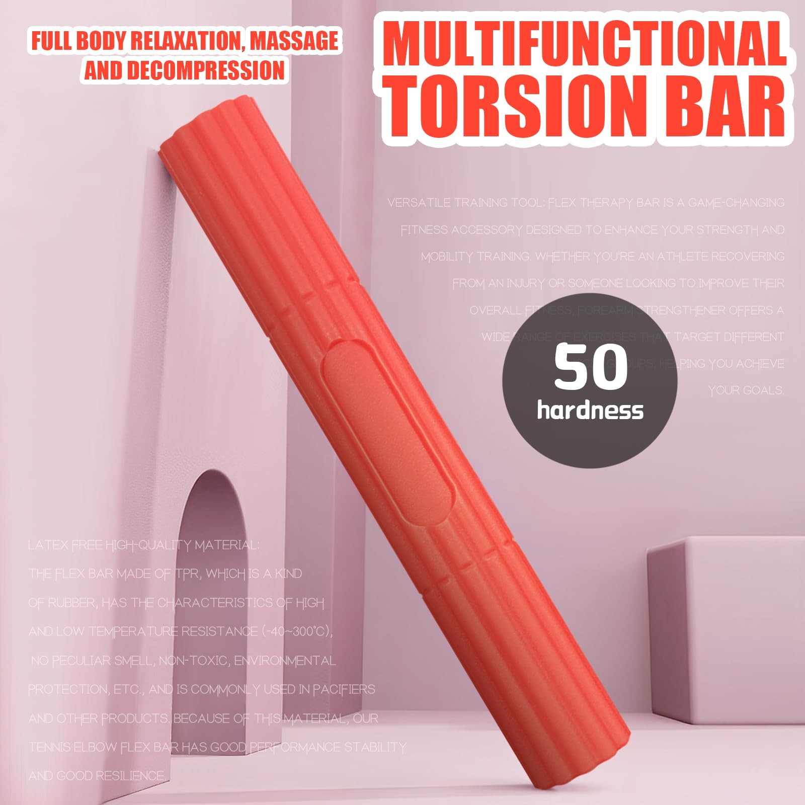 Flex Therapy BarResistance Bar Used to Relieve Pain in the Wrist Elbow and Fo...
