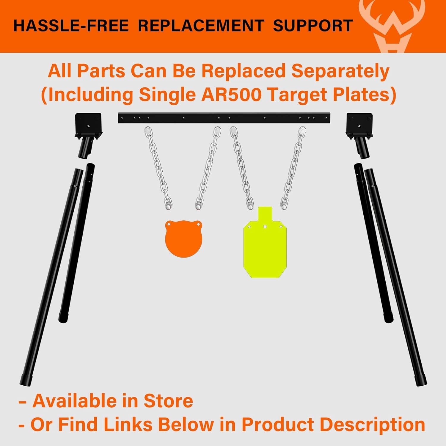 Complete AR500 Steel Target System with Stand & Mounting Kits for Enthusiasts