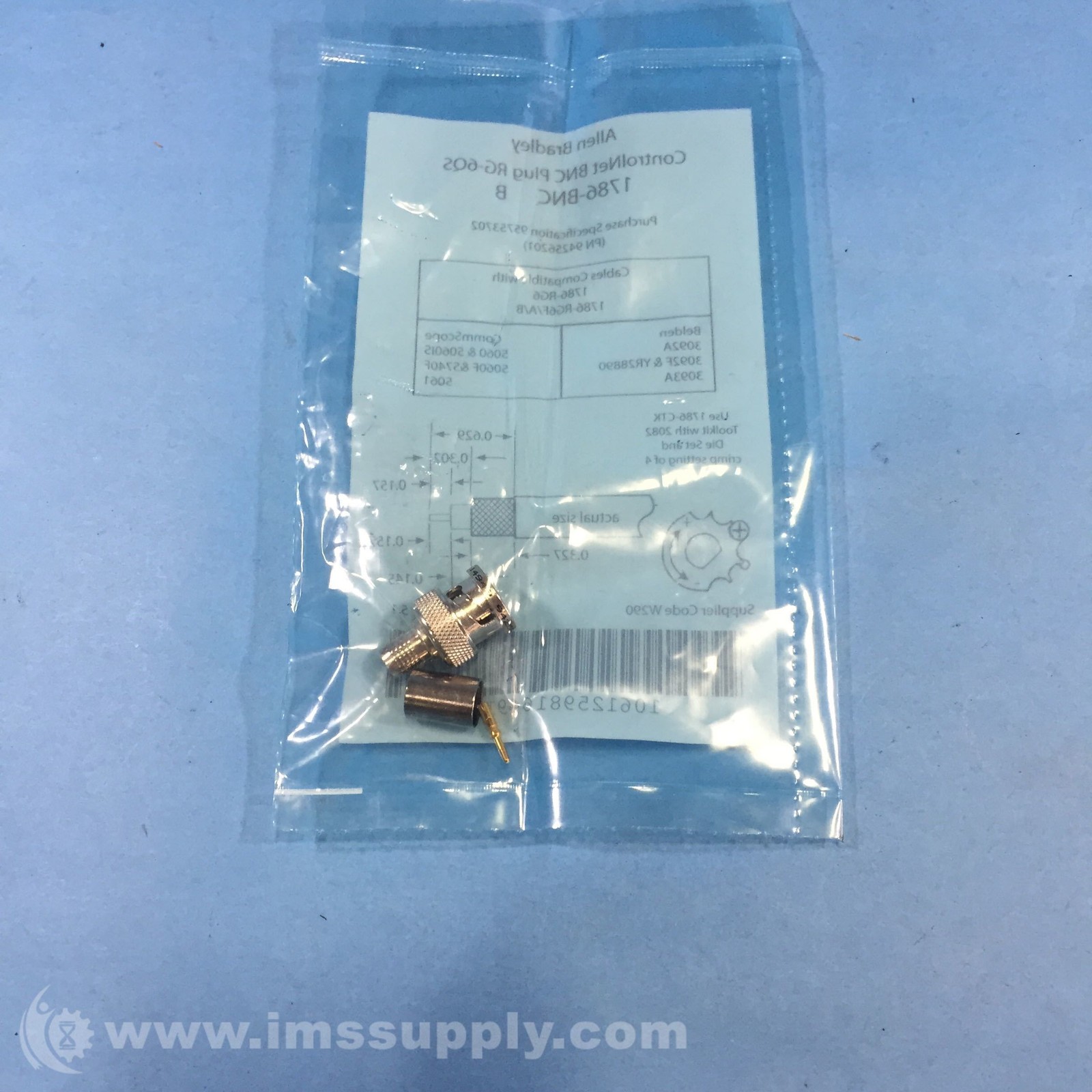 Allen Bradley 1786-BNC Series B Cable Connector FNFP