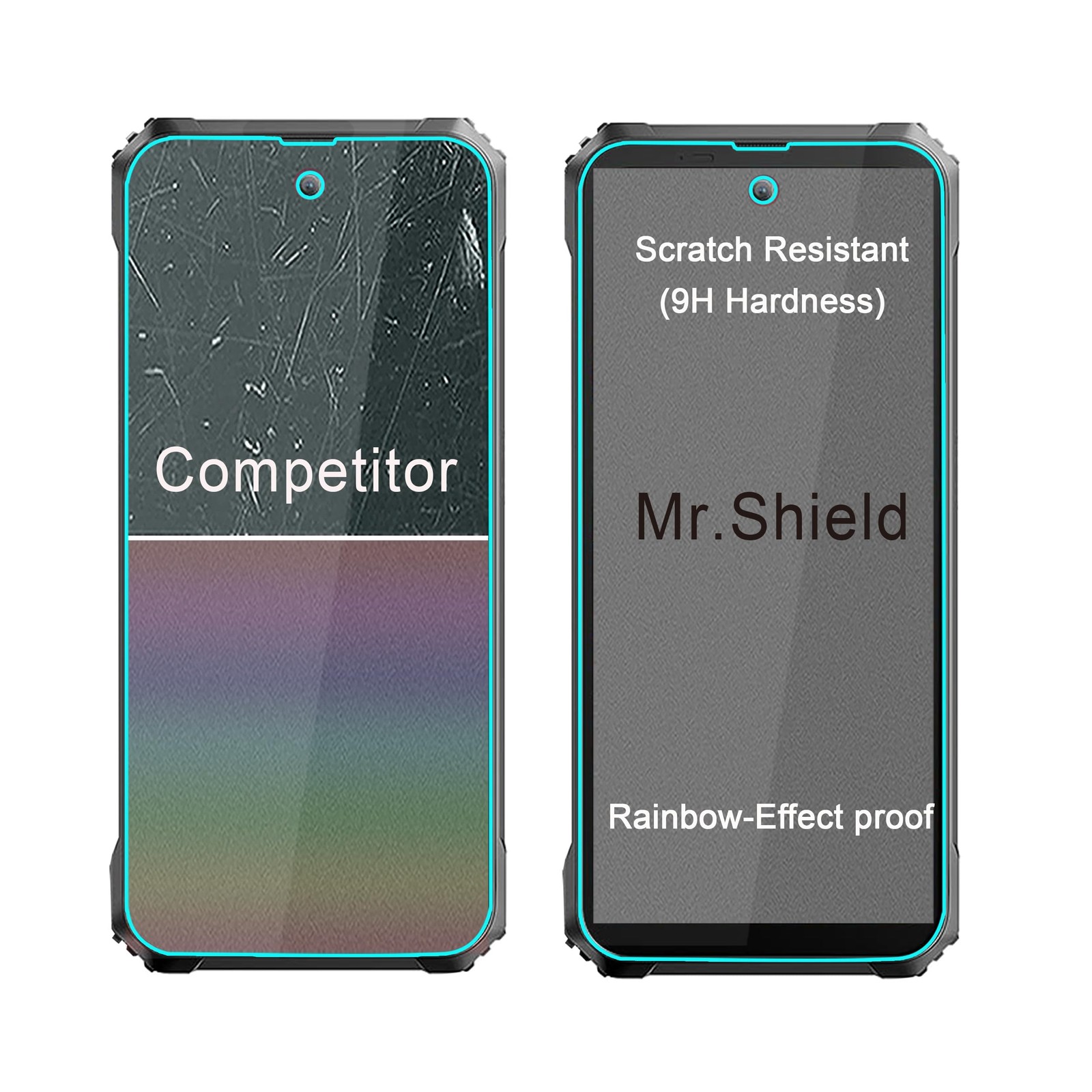 Mr.Shield Screen Protector compatible with Blackview BL9000 Pro / clear