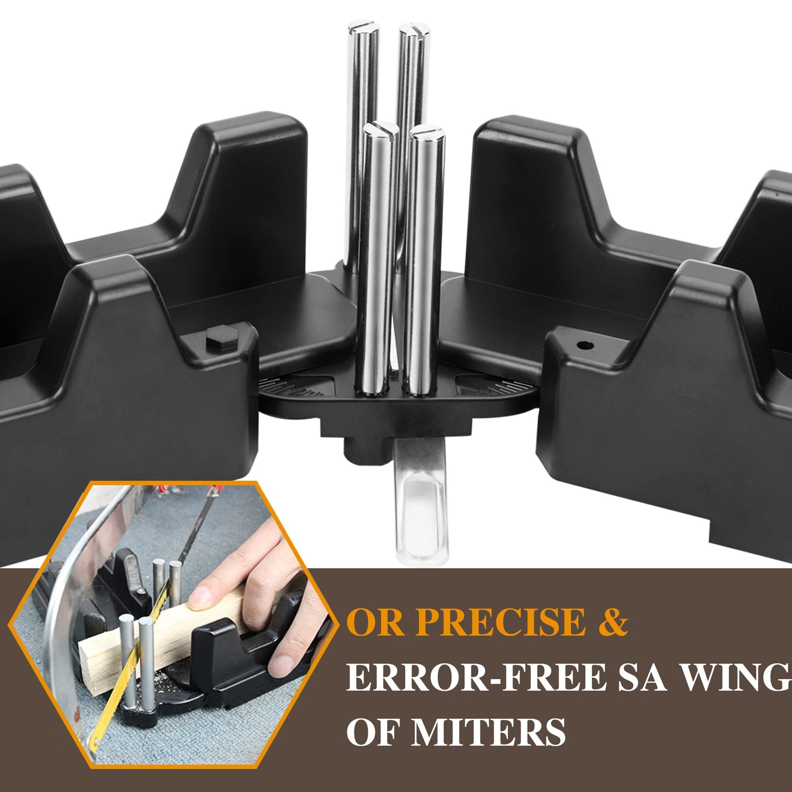 2in1 Miter Saw Protractor Measuring Cutting Tool Precise Angles Home Supplies
