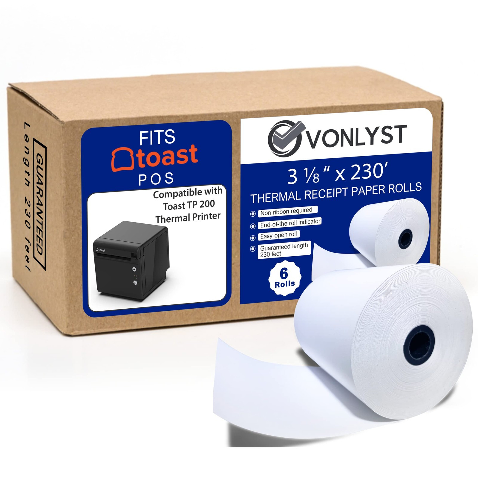 Thermal Printer Paper Roll for Toast TP200 Receipt Printer Point of Sale 06
