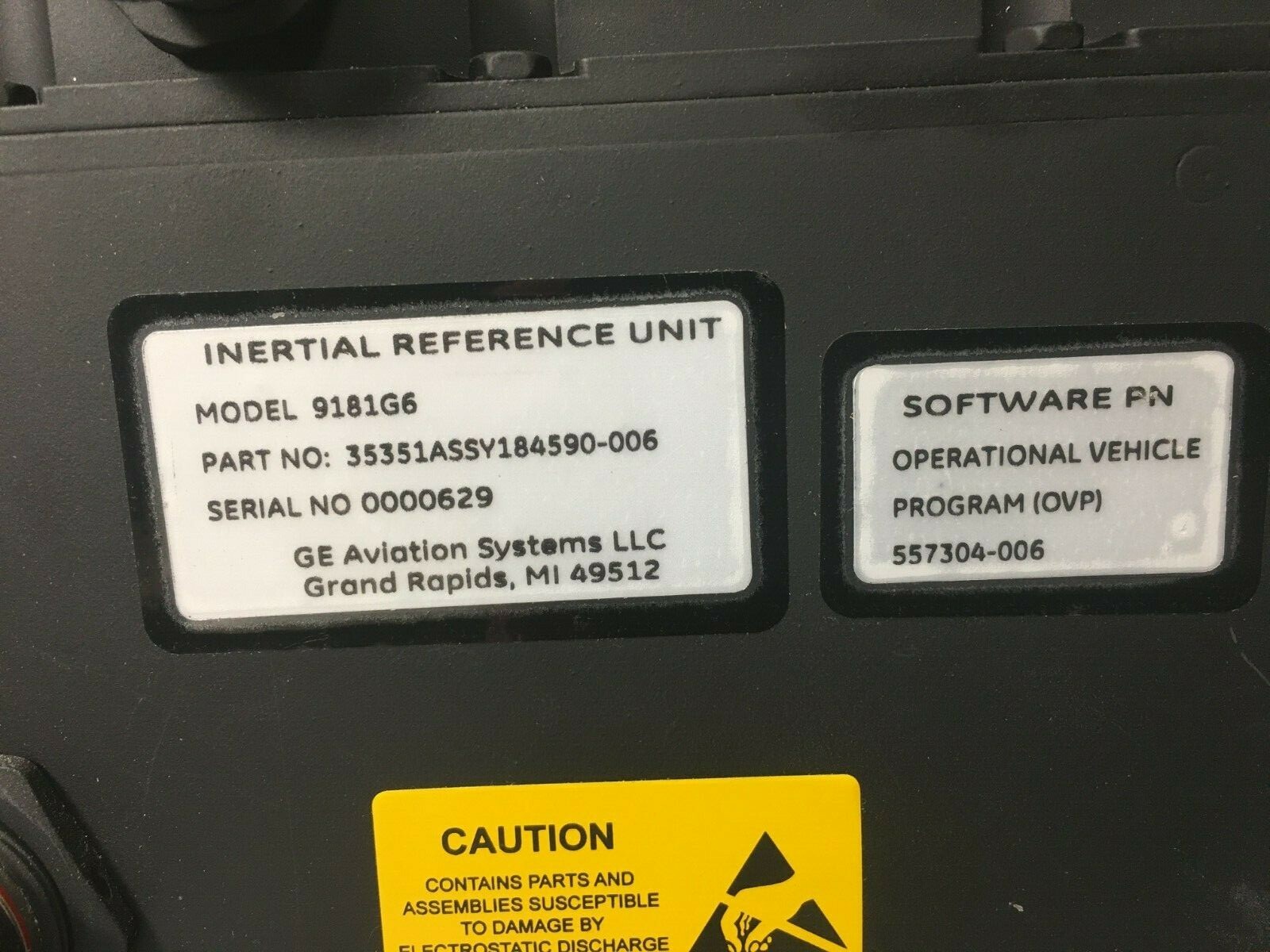 Inertial Reference Unit 9181G6 1085007 Removed Working