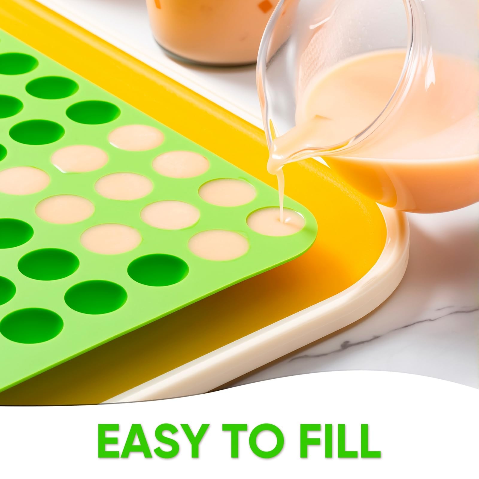5 Pcs Silicone food molds for harvest right freeze dryer medium trays, Silico...