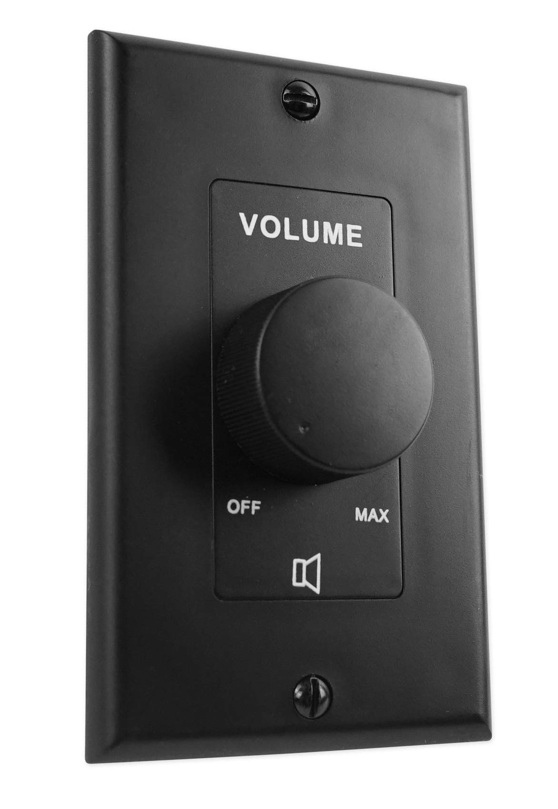 Black Remote Control Volume Attenuator for 70V 100V Multi Zone Audio Systems
