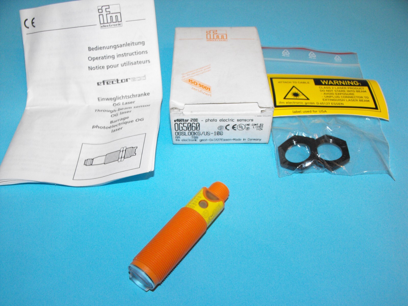 IFM EFECTOR OG5060.OGSL00KG/US-100.photoelectric sensor.NEW.