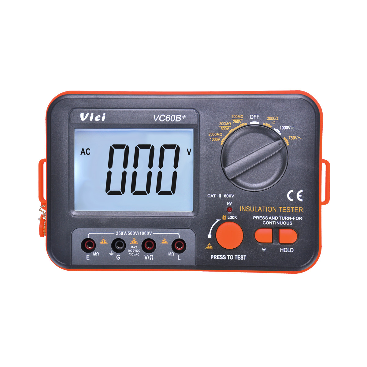 VICI VC60B+ Digital MegOhm Meter Insulation Tester DCV ACV resistance