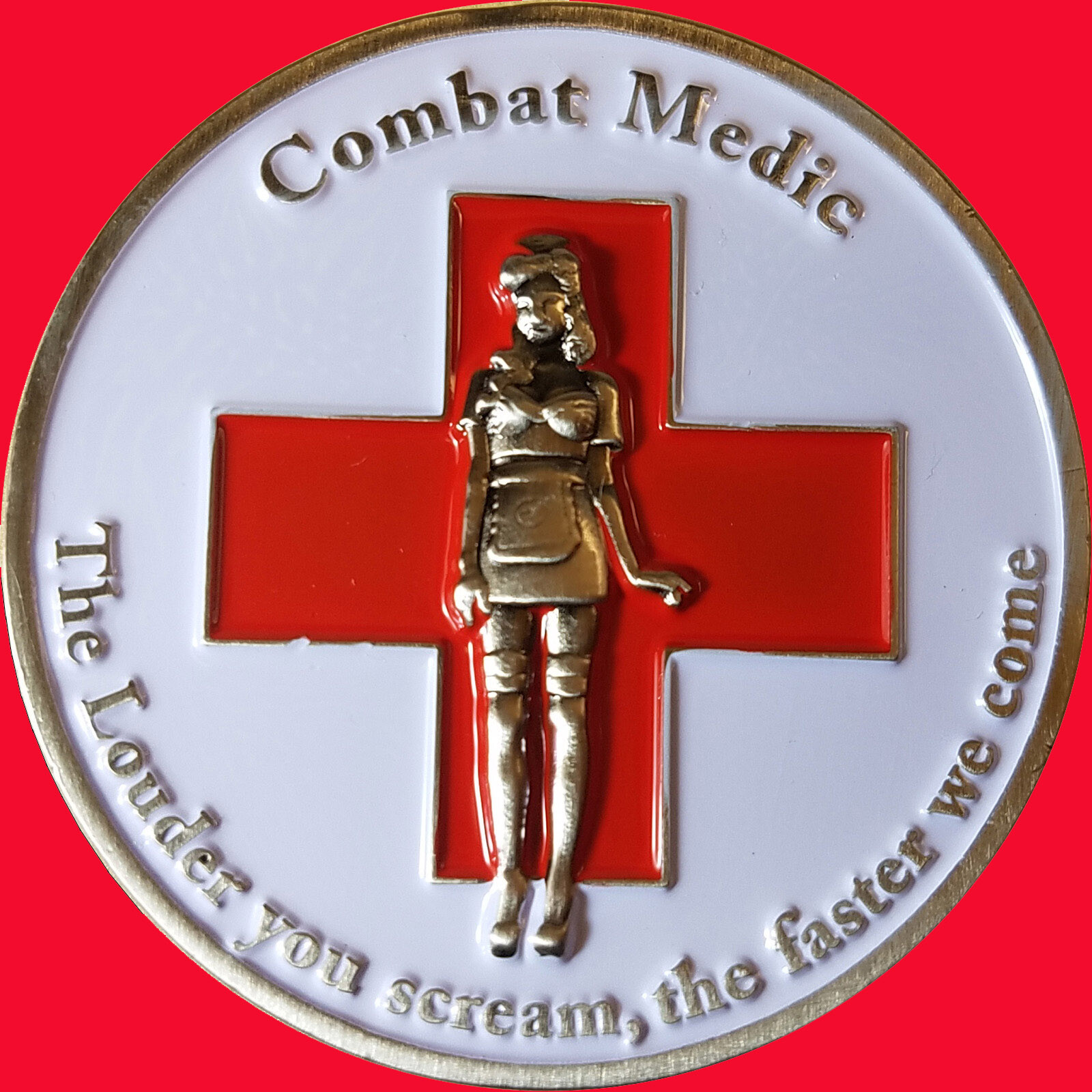 2" Combat Medic Badge Limited edition US Army challenge coin 23