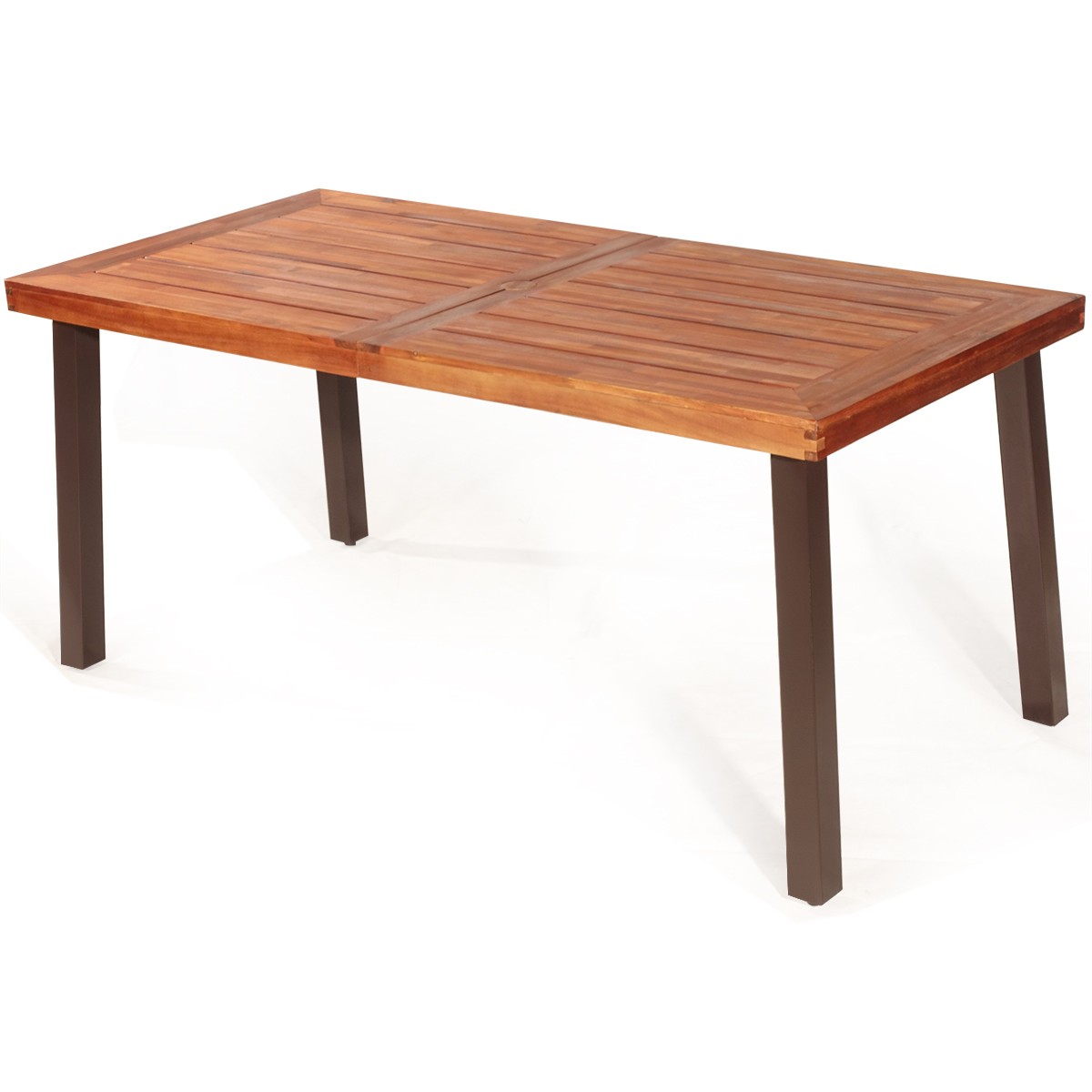 Rectangular Acacia Wood Dining Table Rustic Furniture  Indoor &Outdoor
