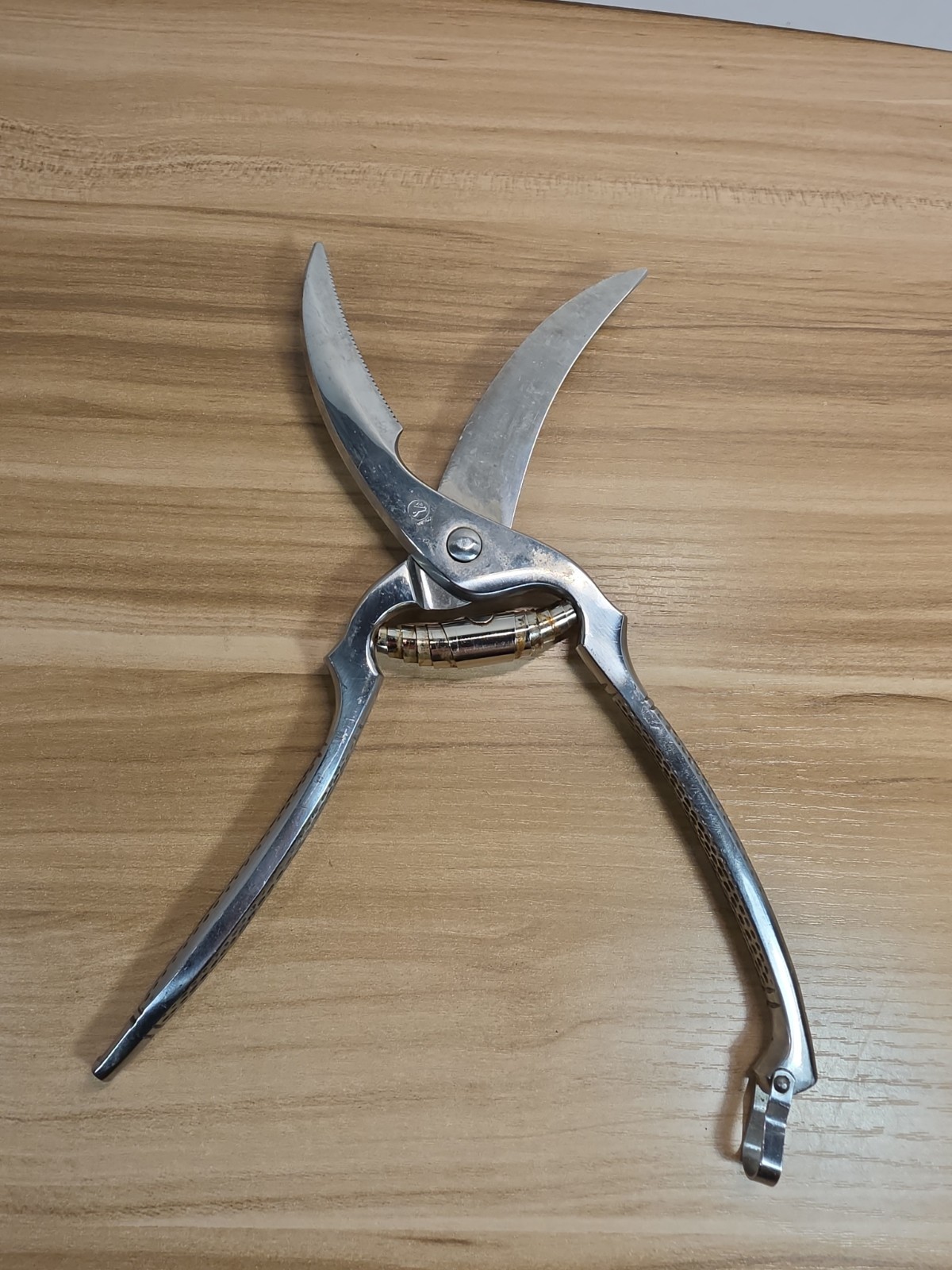Vintage Poultry Shears Heavy Duty Stainless Steel Scissors Made In Italy 10”