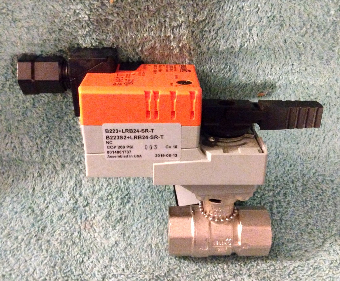 Belimo LRB24-SR-T Actuator with 1" Valve - B223+LRB24-SR-T & B223S2+LRB24-SR-T