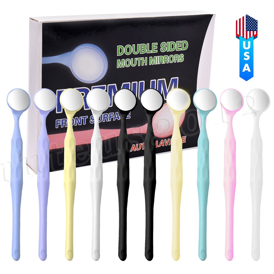 10PCS Dental Double Sided Anti-fog Mouth Mirror Oral Mirrors DL