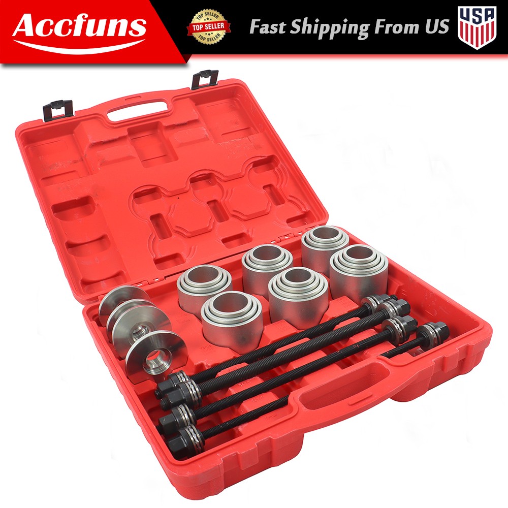 28Pc Pull and Press Sleeve Kit Steel Bush Bearing Removal Installation Tools NEW