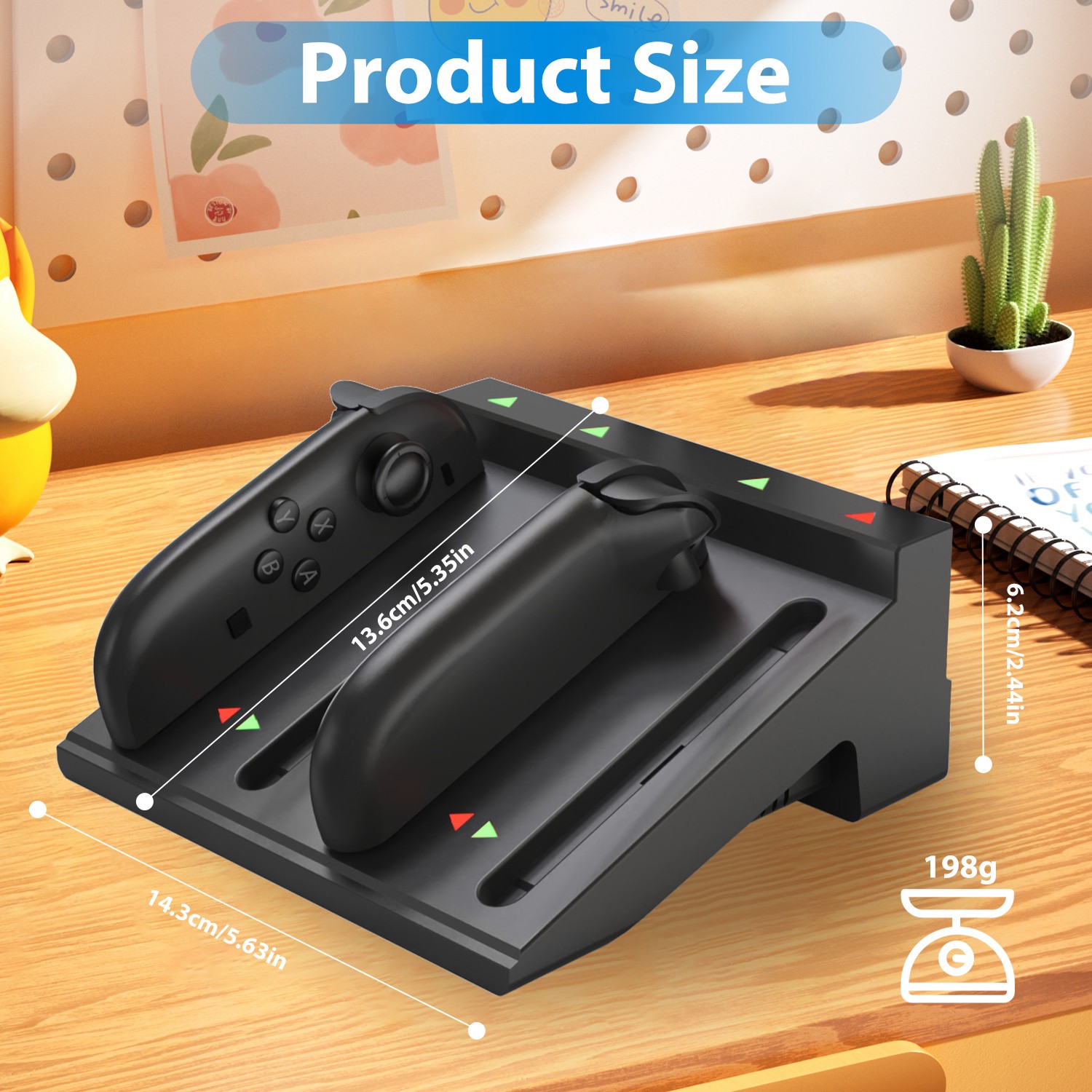 Nintendo Switch Charging Dock, Switch 1/2 Universal - Charge 8 Joy-Cons