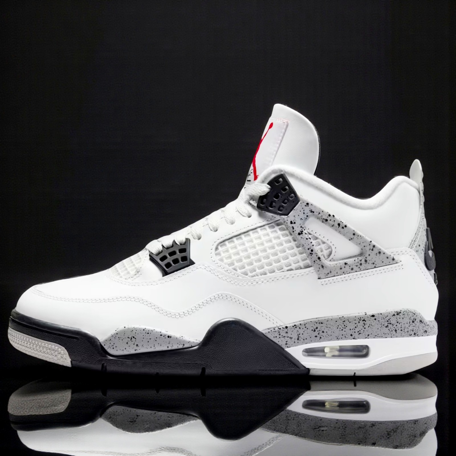 Nike Air Jordan 4 Retro Shoes "White Cement" Fire Red FV5029-100 Men's & GS NEW