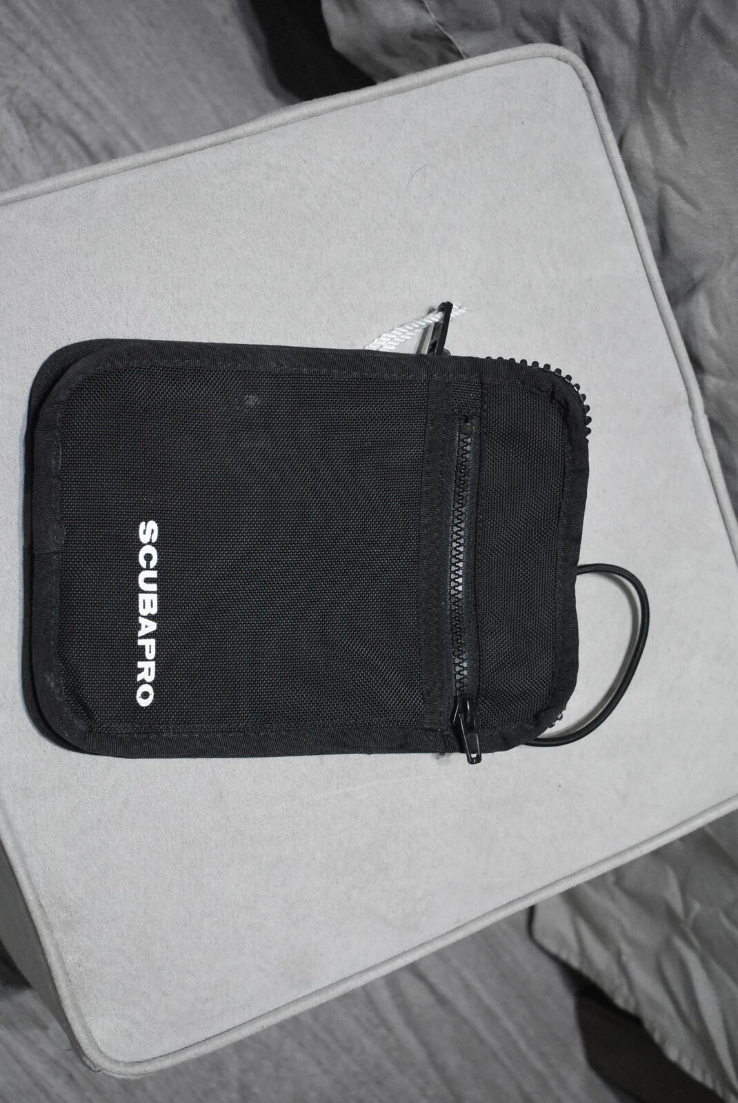Scubapro Black Dive Gear Pouch with Zipper Pocket