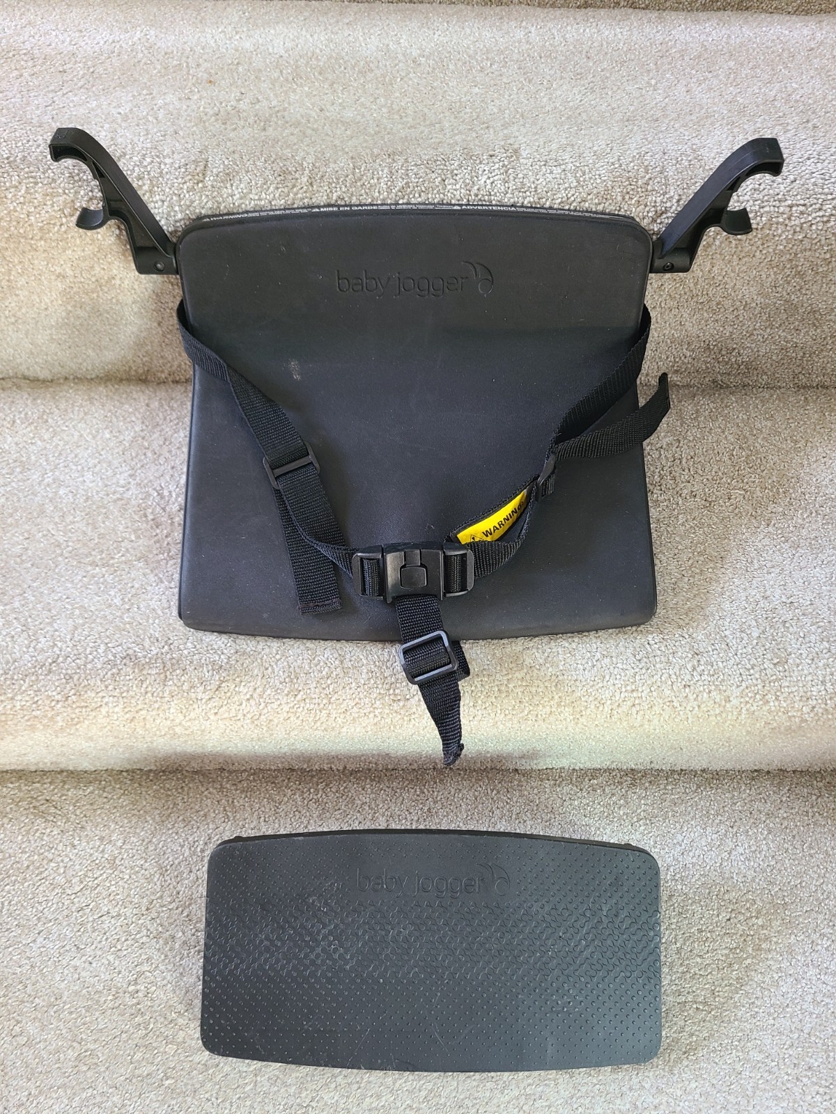 Baby Jogger City Select Lux Bench Seat and Foot Rest Black GUC!