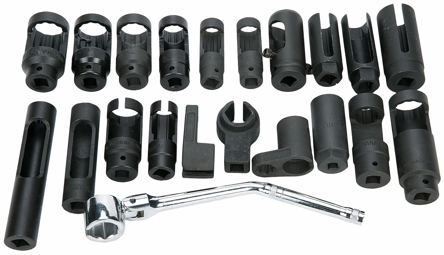 21 Piece O2 Sensor Socket Set Universal Oxygen Sensor Removal Install Tools Set