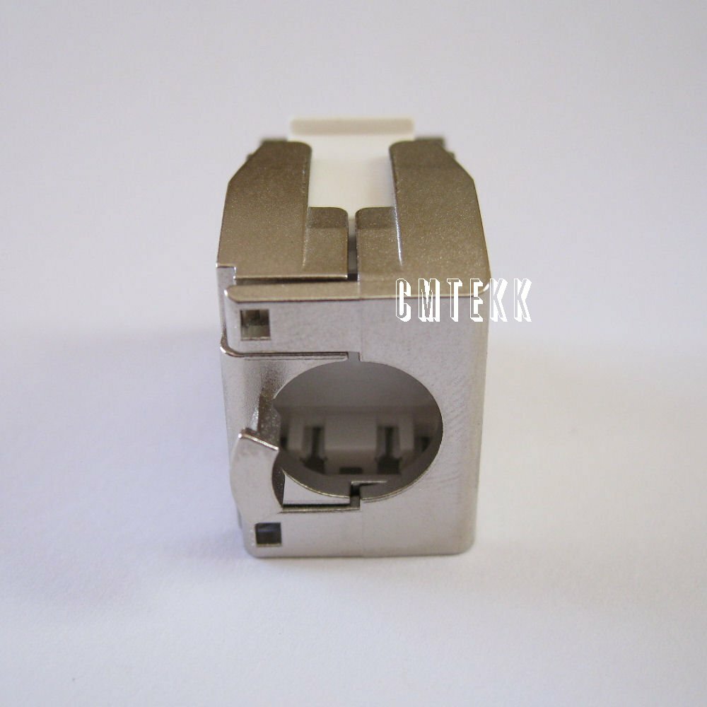 CAT8 Full Shielded Keystone Insert RJ45 Ethernet Network Jack Extender 40Gbps