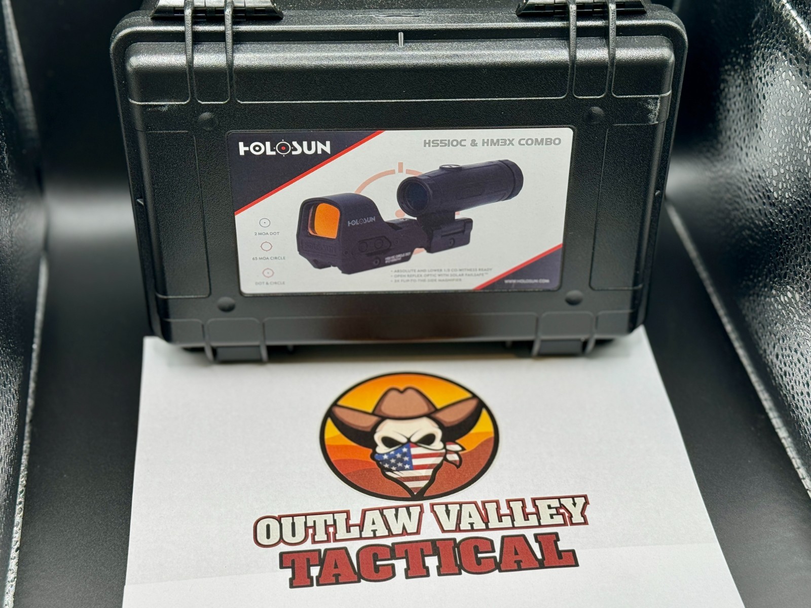 HOLOSUN HS510C Open Reflex Red Dot Sight with HM3X Magnifier Combo 510C+HM3X