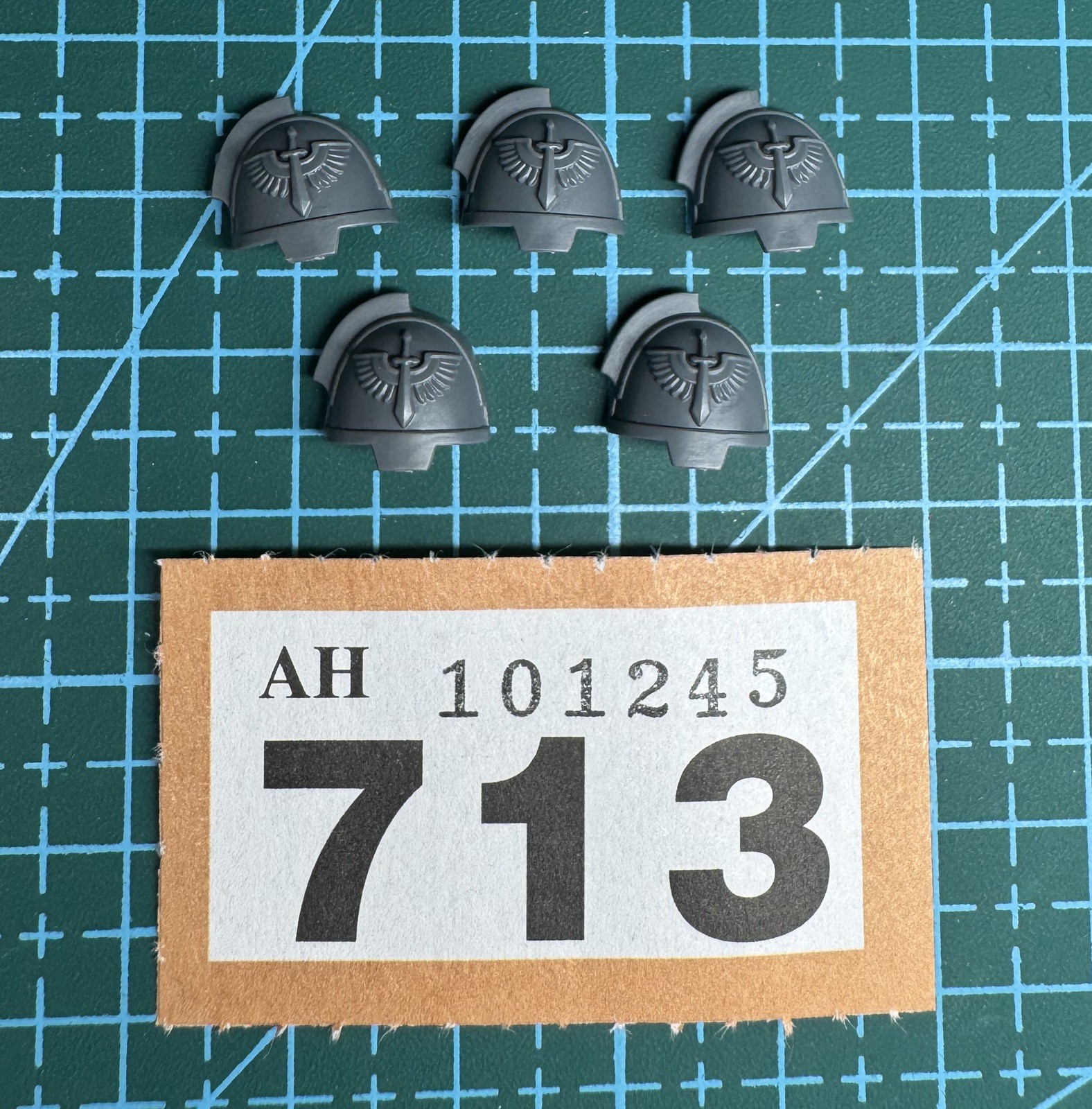 5 Dark Angels Gravis Shoulder Pad Bundle Space Marine 40k Bits Heresy Primaris