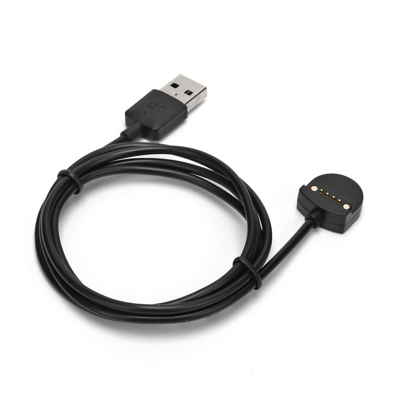 100CM Black Watch Magnetic Charging Cable ABS Charging Cable For Ticwatch S/E