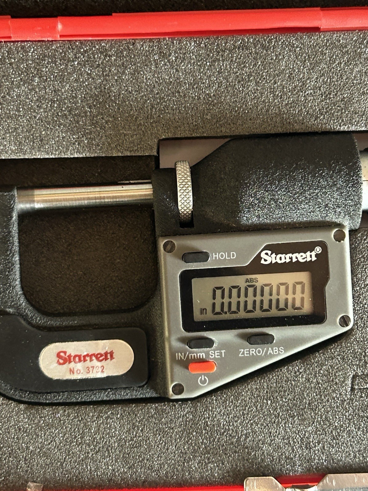 Starrett 3732XFL-1 0-1" Electronic Micrometer