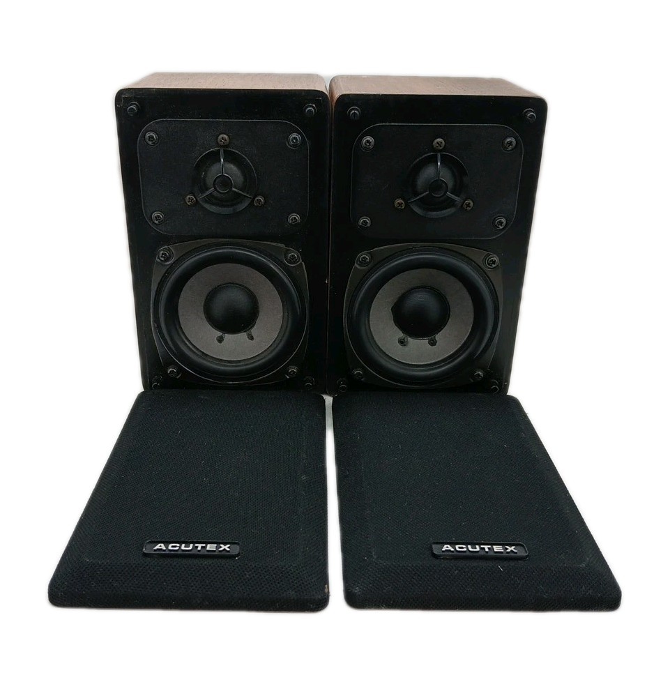 ACUTEX MTS-1W 4 inch 2 way speaker system 40watts (made in Japan)