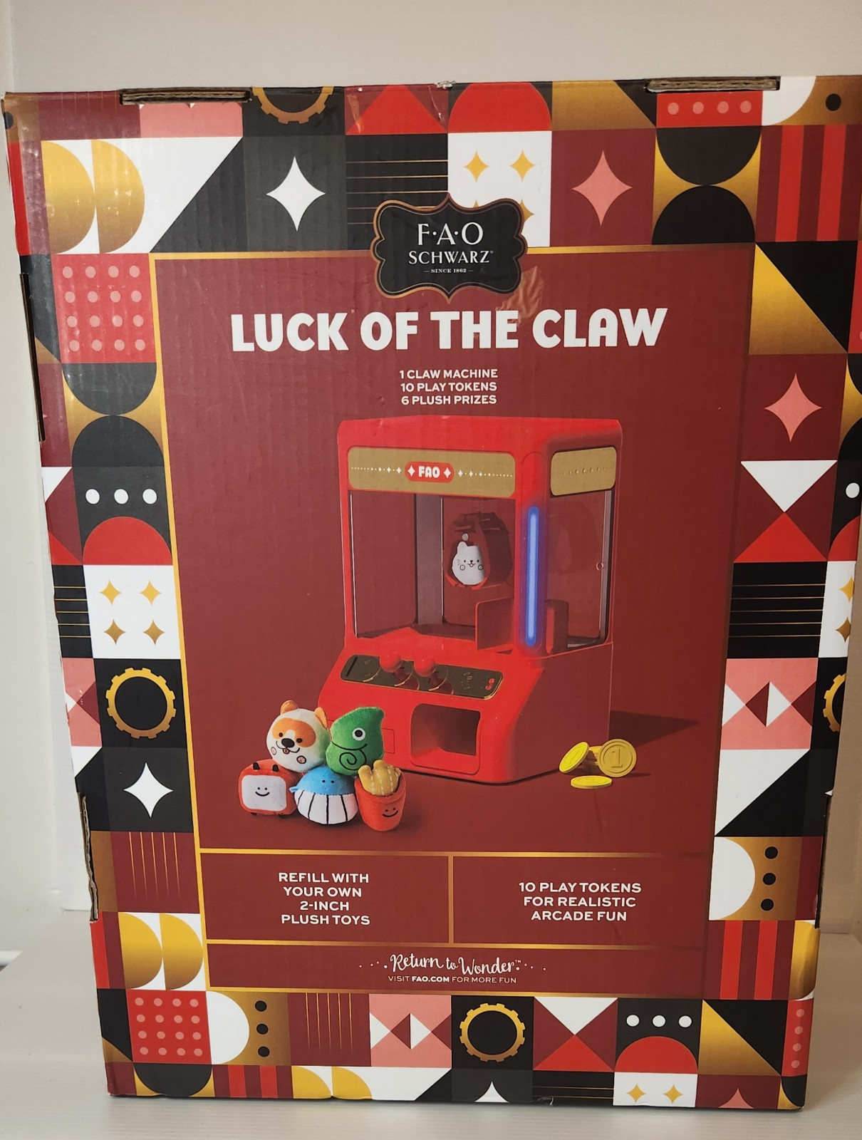 FAO Schwarz Arcade Claw Game with Plush Prizes