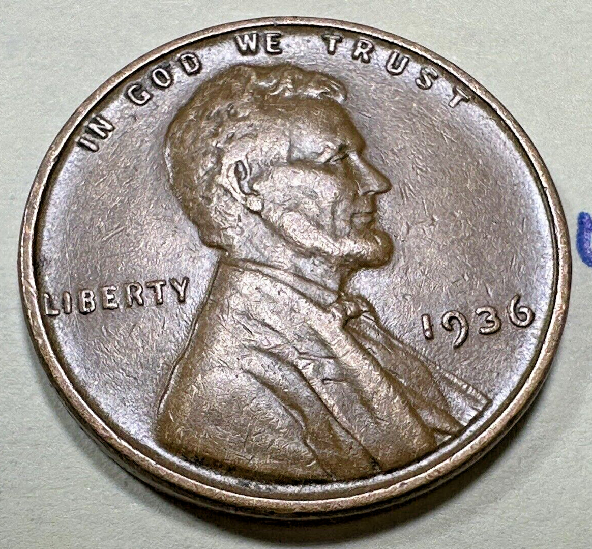 1936 Lincoln Wheat Cent Penny 4880N