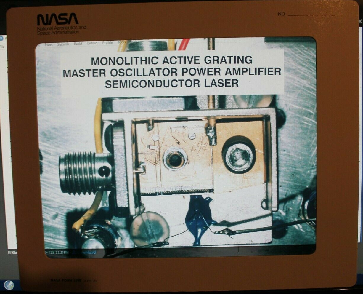 Vintage 1982 NASA Large Format Transparency Film Langley Communications 10x12
